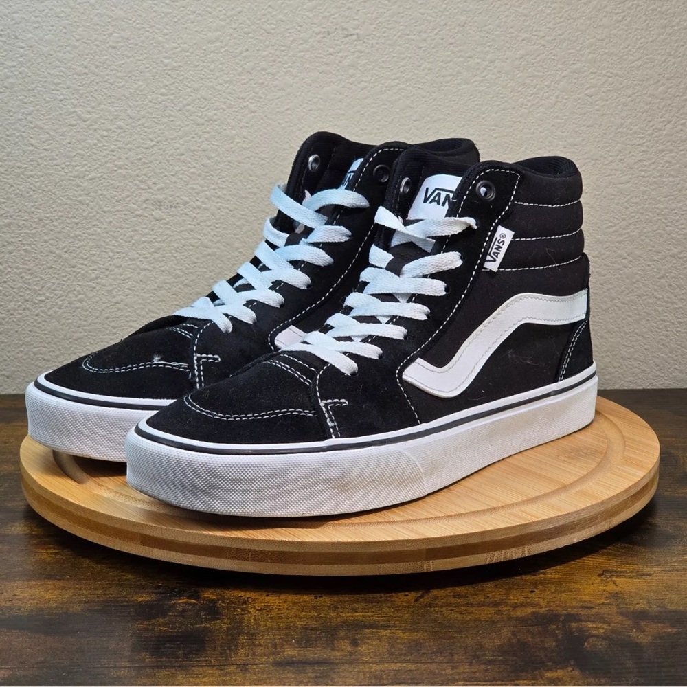 Vans Black and White High-Top Sneakers - Picture 3 of 5